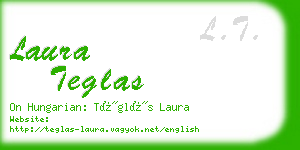 laura teglas business card